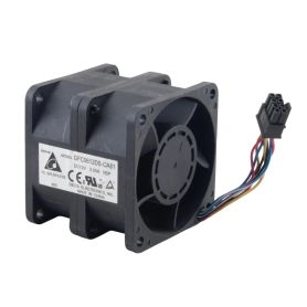 جت فن دوبل 12V-3.5A سایز 6x6x5.6cm مارک DELTA ELECTRONICS مدل GFC0612DS-CA81