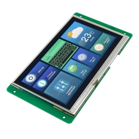 نمایشگر 7 اینچ HMI لمسی 250nit رزولوشن 800x480 سری DGUS مدل DMG80480T070-05WTR