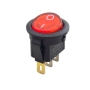 کلید راکر دوحالته گرد کوچک چراغدار 3Pin مدل KCD1-601SN-2P