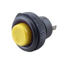 شستی فشاری گرد 16mm زرد مدل DS-501