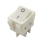 کلید راکر دوحالته بزرگ سفید 4Pin  مدل KCD2-2-201N