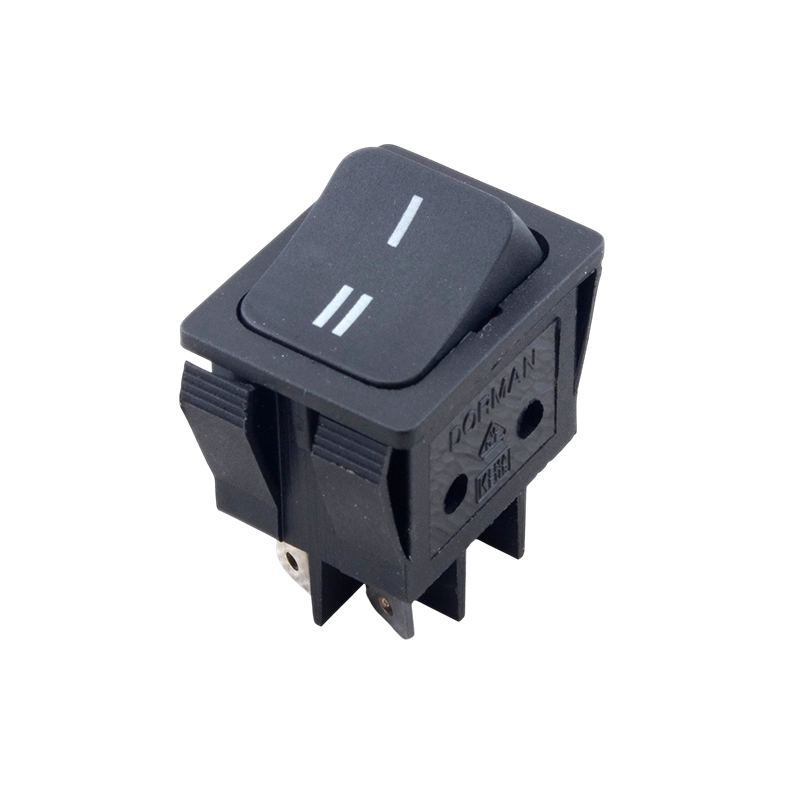 کلید راکر دوحالته بزرگ مشکی 6Pin مدل KCD2-2-201N