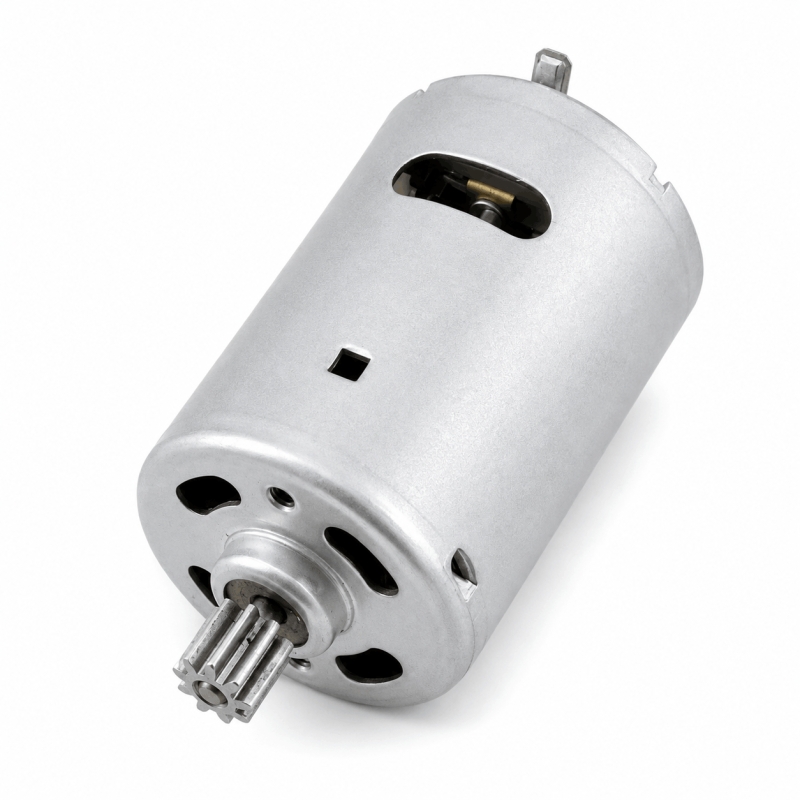 موتور DC 12 ولت سایز RS-540 شفت چرخ‌دنده‌دار