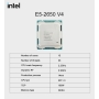CPU سرور Intel Xeon Processor E5-2650 V4