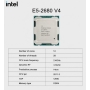 CPU سرور Intel Xeon Processor E5-2680 V4