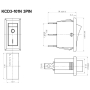 کلید راکر باریک چراغدار 3Pin مدل KCD3-101N-3P