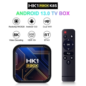 اندروید باکس HK1 RBOX K8S رم 4 گیگابایت با پشتیبانی از 8K و اندروید 13