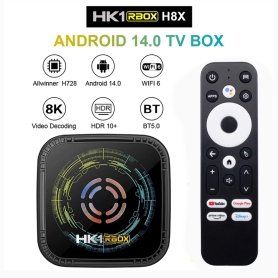 اندروید باکس HK1 RBOX H8X رم 4 گیگابایت با پشتیبانی از 8K و اندروید 14