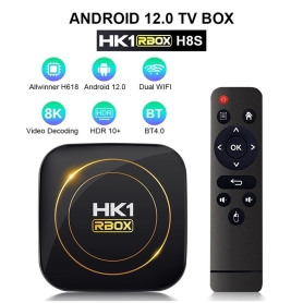 اندروید باکس HK1 RBOX H8S رم 4 گیگابایت با پشتیبانی از 8K و اندروید 12