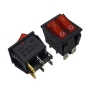 کلید راکر دوبل دوحالته چراغدار 6Pin مدل KCD3-201N-6P