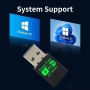 دانگل WiFi و بلوتوث USB مدل AX900 با Wi-Fi 6 سرعت تا 900Mbps و Bluetooth 5.4 دوباند 2.4GHz و 5GHz