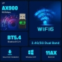 دانگل WiFi و بلوتوث USB مدل AX900 با Wi-Fi 6 سرعت تا 900Mbps و Bluetooth 5.4 دوباند 2.4GHz و 5GHz