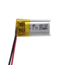 باتری لیتیوم پلیمر 3.7v ظرفیت 250mAh کد 401120