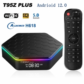 اندروید باکس T95Z PLUS رم 4 گیگابایت با پشتیبانی از 8K و اندروید 12