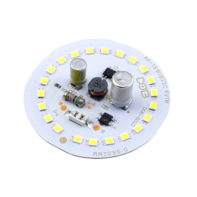 LED DOB سفید مهتابی 220VAC 18W دارای مدار محافظتی Anti Surge گرد قطر 58mm