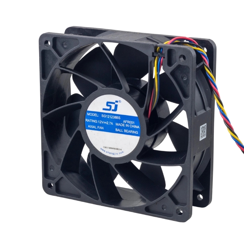 جت فن 12V-2.7A سایز 12x12x3.8cm مارک SJ مدل SG121238BS