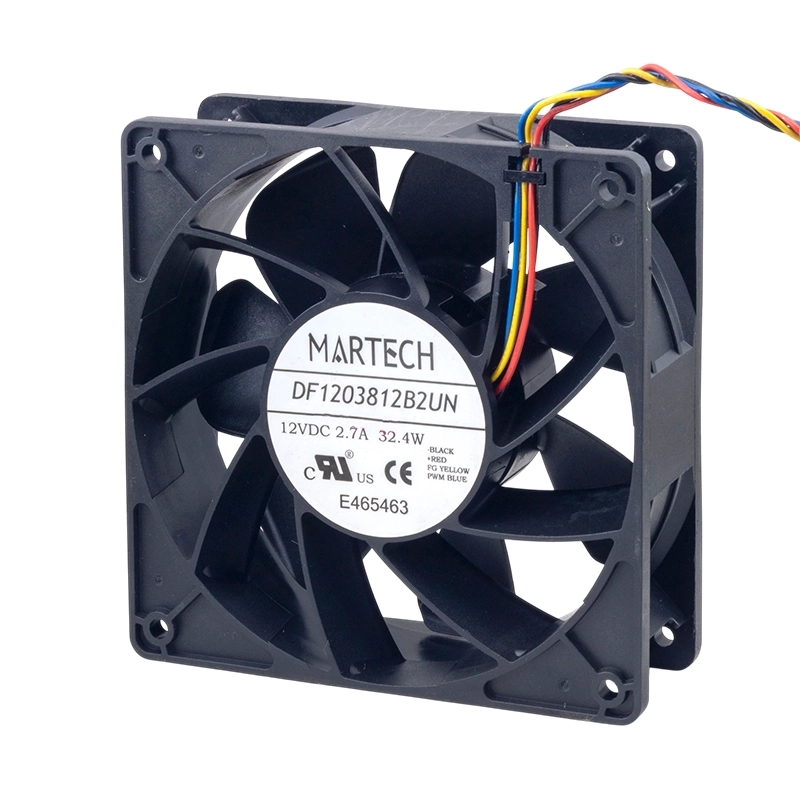 جت فن 12V-2.7A سایز 12x12x3.8cm مارک MARTECH مدل DF1203812B2UN