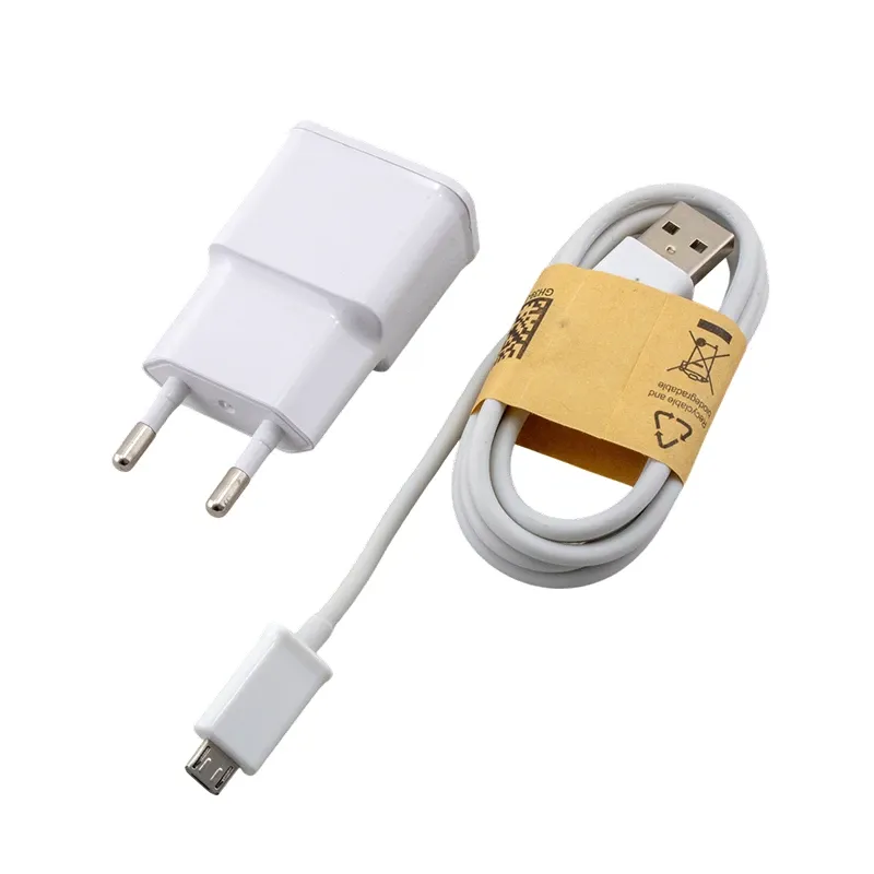 شارژر USB طرح سامسونگ 5 ولت 2A به همراه کابل Micro-USB مدل ETA-U90