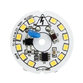LED DOB سفید آفتابی 220VAC 6W دارای مدار محافظتی Anti Surge گرد قطر 37mm مدل CX-0168D
