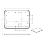 جعبه برد پلاستیکی شیب دار رومیزی و دیواری سایز 320x230mm