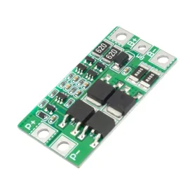 ماژول محافظ شارژ و دشارژ BMS باتری لیتیوم آهن فسفات 2 سل 10 آمپر مدل HX-2S-JH20