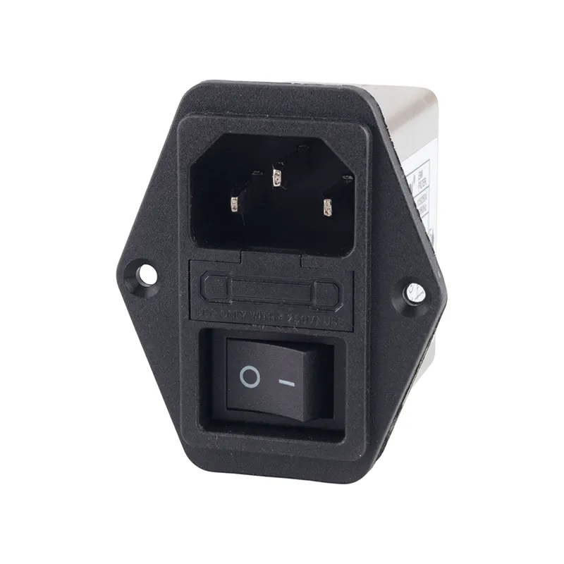 کانکتور AC نری روپنلی کلید دار با فیلتر EMI مدل CW2B-10A-T