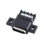 کانکتور USB Type-C مادگی روپنلی پیچ خور 180 درجه