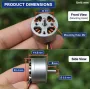 موتور براشلس 1806 مدل هواپیمایی 1500KV با شفت 3mm