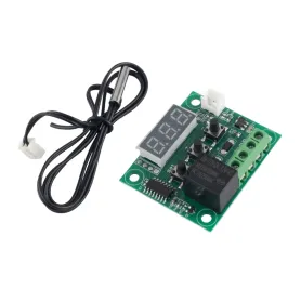 ماژول ترموستات دیجیتال XH-W1209 دارای نمایشگر و کلیدهای کنترلی