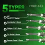 ست پنج عددی سری پیچ گوشتی تعمیرات موبایل مدل SD25 IP TUNEKIT 5 مارک 2UUL
