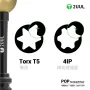 پیچ گوشتی ساعتی تعمیرات موبایل سری 4IP مناسب iPhone 17 مدل SD87 مارک 2UUL