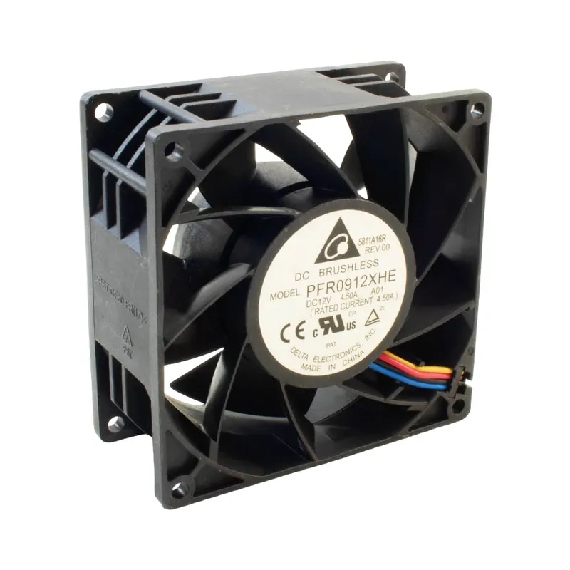 جت فن 12V-4.5A سایز 9.2X9.2X3.8cm مدل PFR0912XHE مارک DELTA