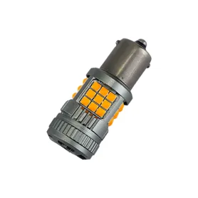 لامپ LED خودرویی فن دار 36تایی پایه 1156 (BA15S) تک کنتاکت 31W نارنجی
