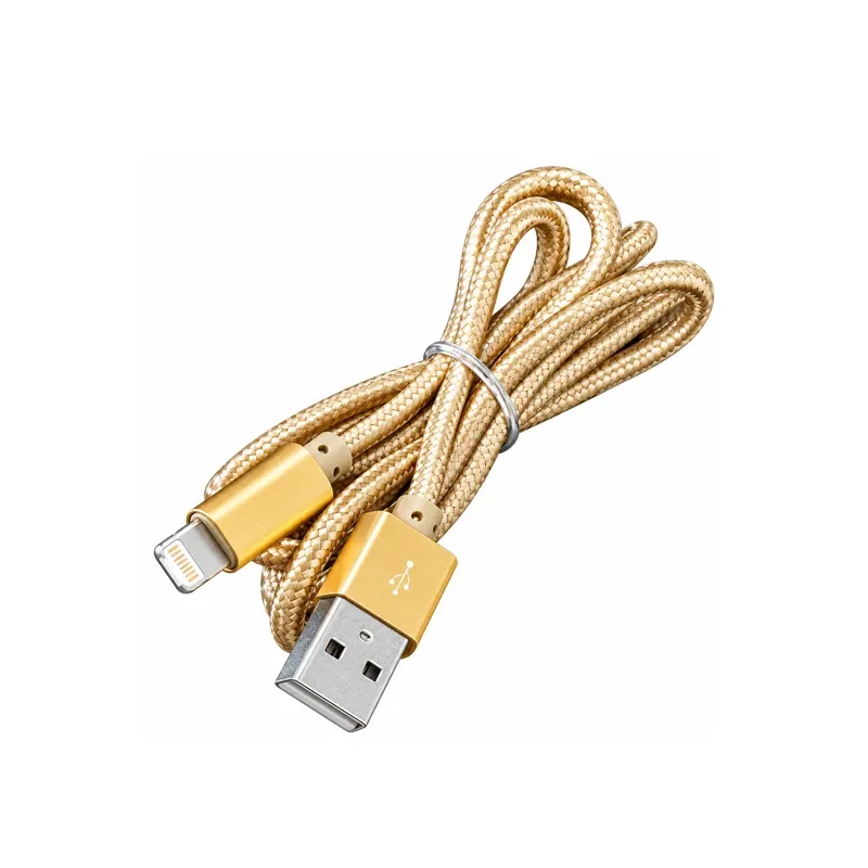 کابل شارژ USB به Lightning طلایی کنفی طول 1m مارک LDNIO مدل NPC