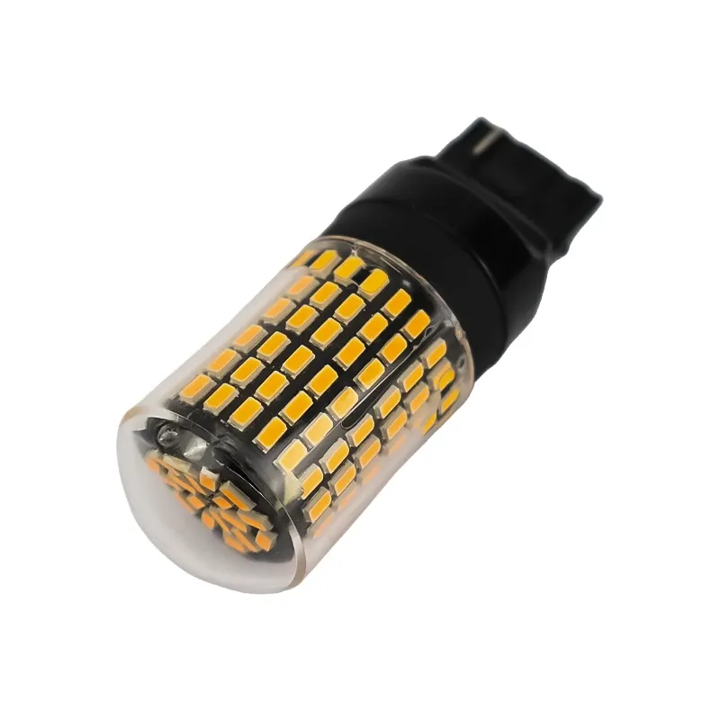 لامپ LED خودرویی 144تایی پایه 7440 (T20) مدل 3030 توان 21W نارنجی
