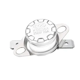 ترموسوئیچ حرارتی بدنه سرامیکی قابلمه ای 300 درجه 10 آمپر NC کد KSD-301