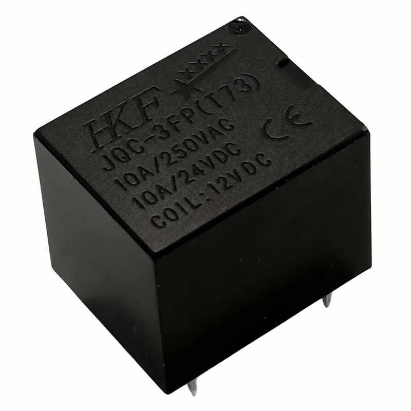 رله 12V-10A پایه میلون T73 مارک HKF کد JQC-3FP