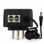 آداپتور 12 ولت 1 آمپر دیواری 12V-1A مدل M120100W411 فیش 5.5×2.1mm با دو پورت RJ11