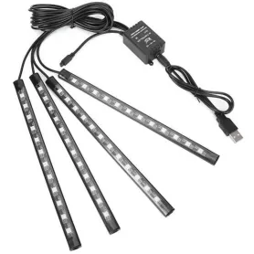 اتمسفر لایت زیر صندلی خودرو 5 الی 24 ولت مولتی کالر RGB دارای ریموت کنترلر