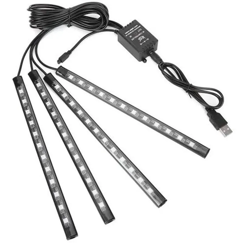 اتمسفر لایت زیر صندلی خودرو 5 الی 24 ولت مولتی کالر RGB دارای ریموت کنترلر