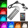 اتمسفر لایت زیر صندلی خودرو 5 الی 24 ولت مولتی کالر RGB دارای ریموت کنترلر