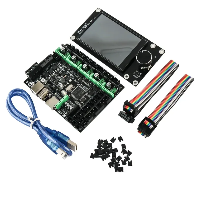 برد کنترلر پرینتر سه بعدی MKS Robin Nano V3.1 به همراه نمایشگر لمسی TS35 V2.0 مارک Makerbase
