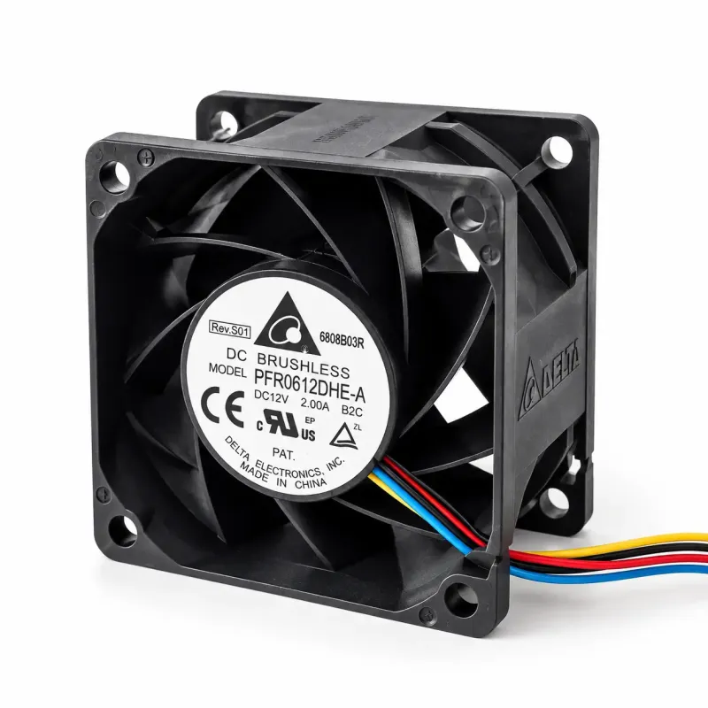 جت فن براشلس 12V-2A سایز 6X6X3.8cm مارک DELTA مدل PFR0612DHE