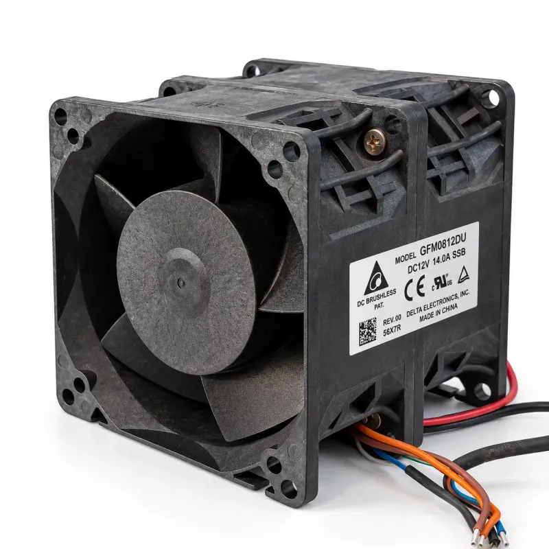 جت فن دوبل 12V-14A سایز 8x8x8.6cm مدل GFM0812DU مارک DELTA