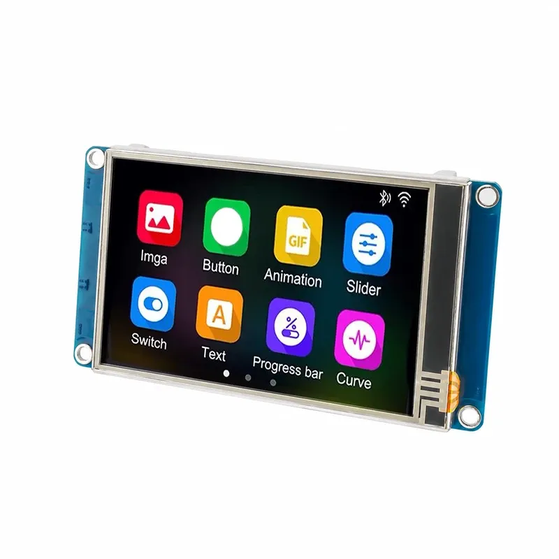 نمایشگر 3.5 اینچ HMI تاچ مقاومتی 300nit رزولوشن 480x320 سری T1 مدل TJC4832T135_011R