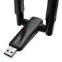 دانگل USB وای فای WiFi-6 دو آنتن PIX-LINK مدل UAX04 سرعت AX1800