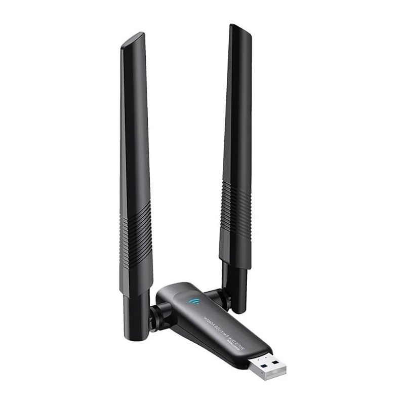 دانگل USB وای فای WiFi-6 دو آنتن PIX-LINK مدل UAX04 سرعت AX1800