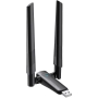 دانگل USB وای فای WiFi-6 دو آنتن PIX-LINK مدل UAX04 سرعت AX1800