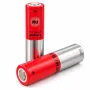 باتری لیتیوم یون 3.7v سایز 18650 سرتخت 2600mAh جریان دشارژ 10A مارک MJ