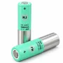 باتری لیتیوم یون 3.7v سایز 18650 سرتخت 3000mAh جریان دشارژ 20A مارک MJ